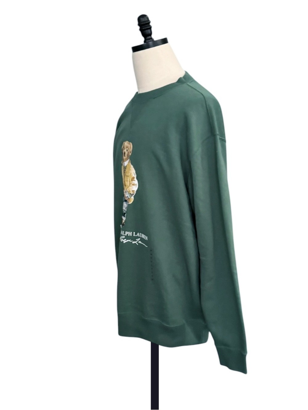 Polo Ralph Lauren Smart Bear Crew Sweatshirt in Green | XL TALL NWT - Picture 3 of 9